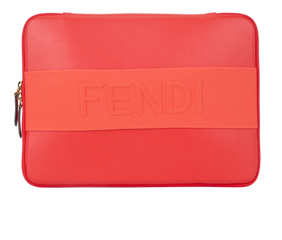 Fendi Logo Laptop Case, front view